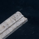 Lunarstone Noce Travertine Ogee Edge 2x12 Honed and Unfilled Mosaic Tile