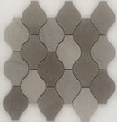 Foussana Grey Ornament Limestone Mosaic Tile - stoneandtiledepot.com