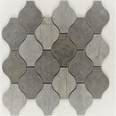 Milly Grey Ornament Limestone Mosaic Tile - stoneandtiledepot.com