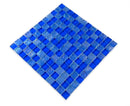 Crystal Aqua Osaka Deep Blue 1x1 Glass Mosaic Tile