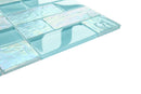 Crystal Aqua Osaka Maldives Green Multangular Glass Mosaic Tile