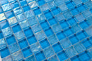 Crystal Aqua Osaka Sky Blue 1x1 Glass Mosaic Tile