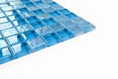 Crystal Aqua Osaka Sky Blue 1x1 Glass Mosaic Tile