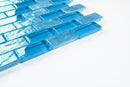 Crystal Aqua Osaka Sky Blue 1x2 Glass Mosaic Tile