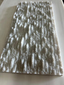 Ice White 6x12 3D Split Face Marble Tile