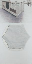 Carrara Carina Aria Honed Mosaic Tile - stoneandtiledepot.com