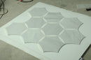 Carrara Carina Aria Honed Mosaic Tile - stoneandtiledepot.com