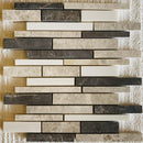 Jetty Linear Marble Honed Mosaic Tile - stoneandtiledepot.com