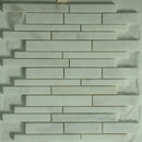 Pearl Linear Marble Polished Mosaic Tile - stoneandtiledepot.com