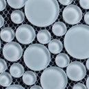 Pattern of white ceramic plates 
