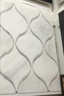 Dolomite White and Grey Lantern Honed Mosaic Tile - stoneandtiledepot.com