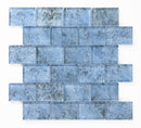 Crystal Aqua Sofia 2x3 Glass Mosaic Tile