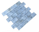 Crystal Aqua Sofia 2x3 Glass Mosaic Tile