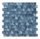 Crystal Aqua Stromboli Garden Blue Glass Mosaic Tile