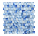 Crystal Aqua Stromboli Petra Blue Glass Mosaic Tile