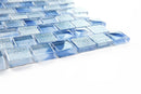 Crystal Aqua Stromboli Petra Blue Glass Mosaic Tile