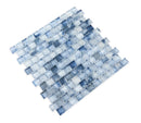 Crystal Aqua Stromboli Pronto Blue Glass Mosaic Tile
