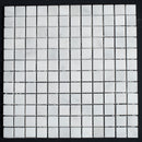 White Carrara Marble 1x1 Polished Mosaic Tile