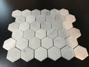 White Carrara Marble 2x2 Hexagon Polished Mosaic Tile