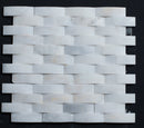 White Carrara Marble Curve Honed Mosaic Tile