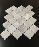 White Carrara Marble Lantern Polished Mosaic Tile
