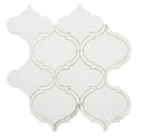 Alice Precious Bianco 11.5x12 Thassos Marble with Calacatta Gold.