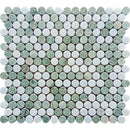 ARAN Mint Green, Blue Celeste Mosaic Tile - stoneandtiledepot.com