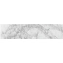 Artistic Etched Chevron Carrara Bianco Carrara Mosaic Tile.