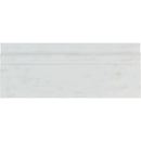 Asian Statuary (Oriental White) Marble 4 3/4x12 Polished Baseboard Molding.