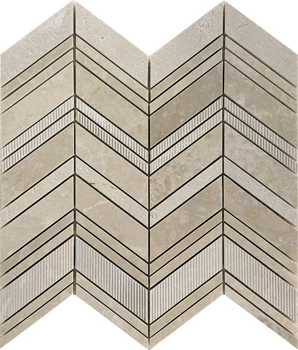 Bali Balian Crema Crema Marfil Mosaic Tile.