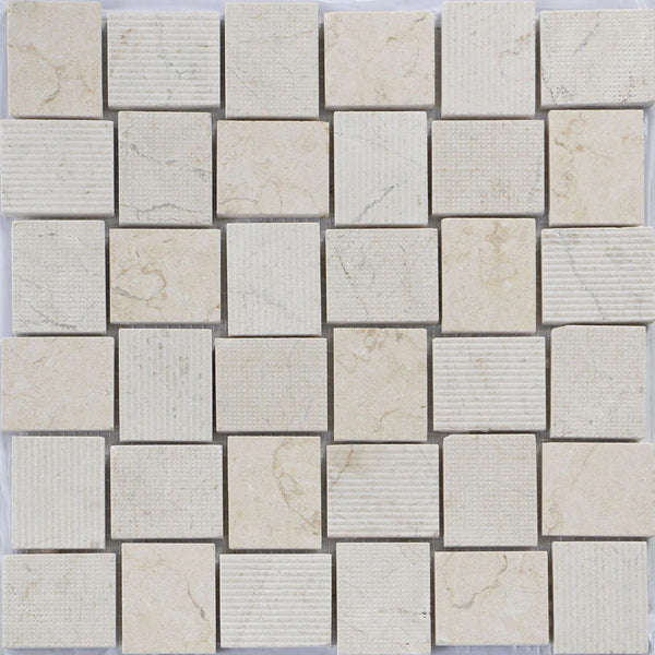 Bali Sumatra Crema Crema Marfil Mosaic Tile.
