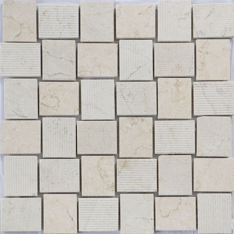 Bali Sumatra Crema Crema Marfil Mosaic Tile.