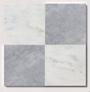 marble checkerboard living room floor with modern style