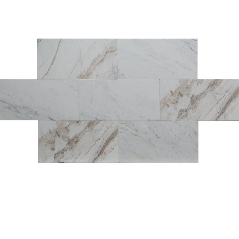 Calacatta Amber Marble 12x24 Polished Tile.