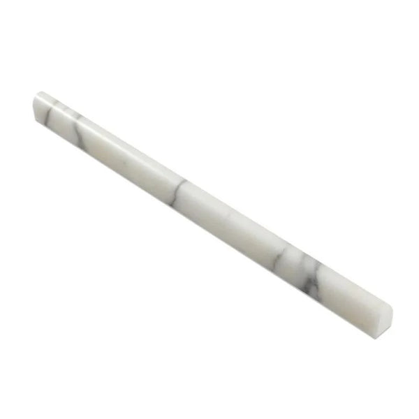 Calacatta Gold Marble 1/2x12 Honed Bullnose Liner.