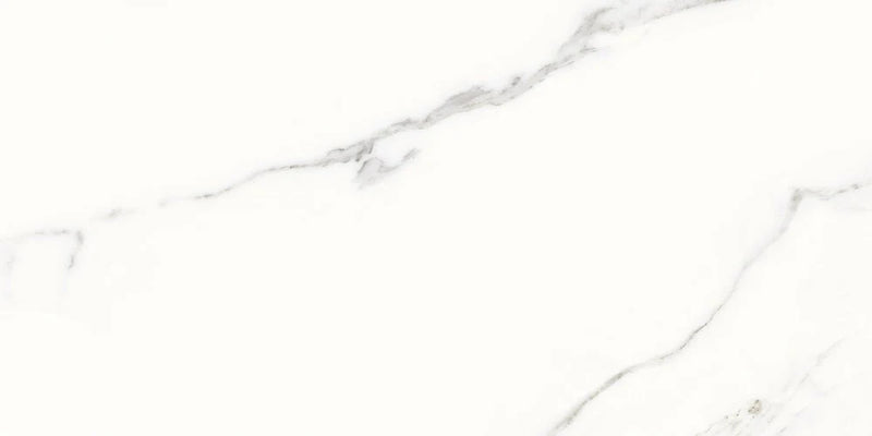 Calacatta White 12x24 Porcelain Tile.