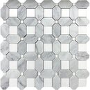 Dc Metro Cleveland Park Thassos/ Bianco Carrara Mosaic Tile.