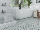 DERRY Mint Green, Thassos Mosaic Tile - stoneandtiledepot.com