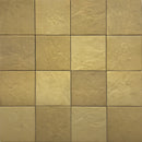 Anti-slip porcelain tile installed on a shower floor with metallic-inspired detailing
