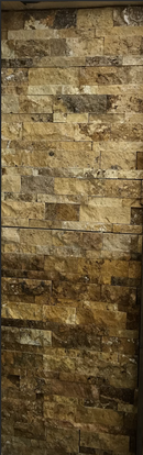 Gold Travertine ledger panel