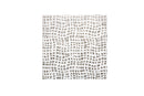 Golden Leather white marble textured mosaic tile with dimensional surface