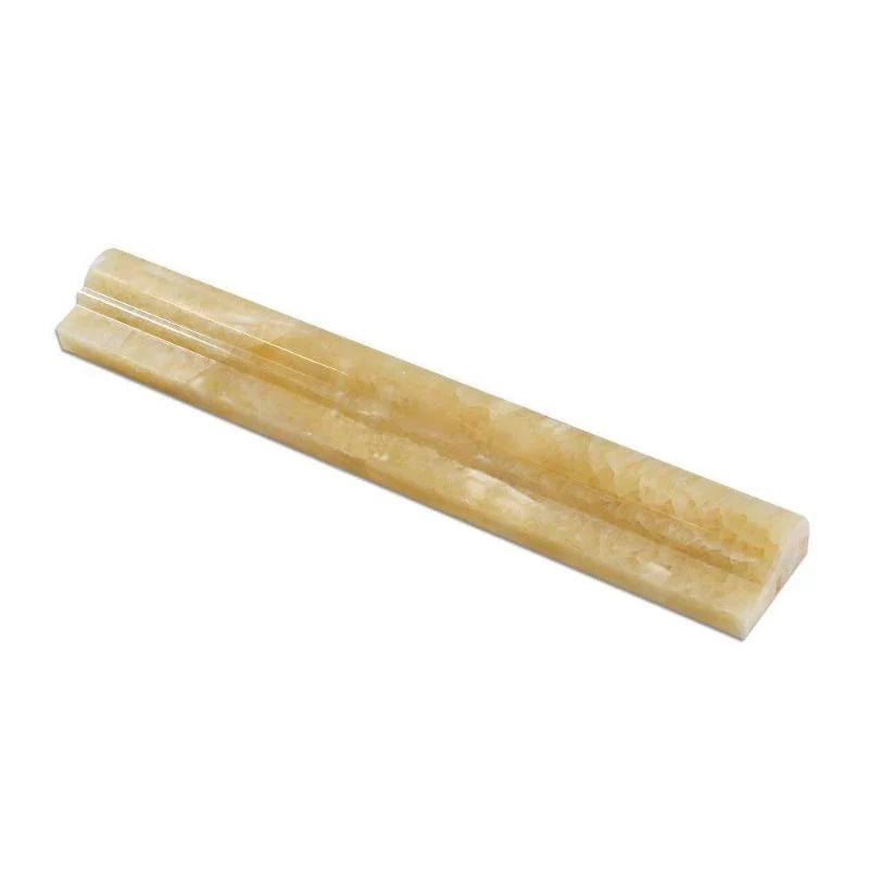 Honey Onyx 2x12 1 Step Chairrail Polished Molding.