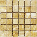 Honey Onyx 2x2 Polished Mosaic Tile.