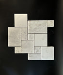 Bianco Mare Marble Mini Opus Pattern Honed Mosaic Tile - stoneandtiledepot.com
