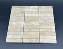 Cappuccino Marble 1x4 Polished Mosaic Tile - stoneandtiledepot.com