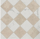 beige marble checkerboard shower floor tile design