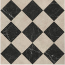 beige marble checkerboard shower floor tile design
