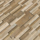 Ivory & Noce Travertine Blend 6x24 Stacked Stone Ledger Panel - stoneandtiledepot.com