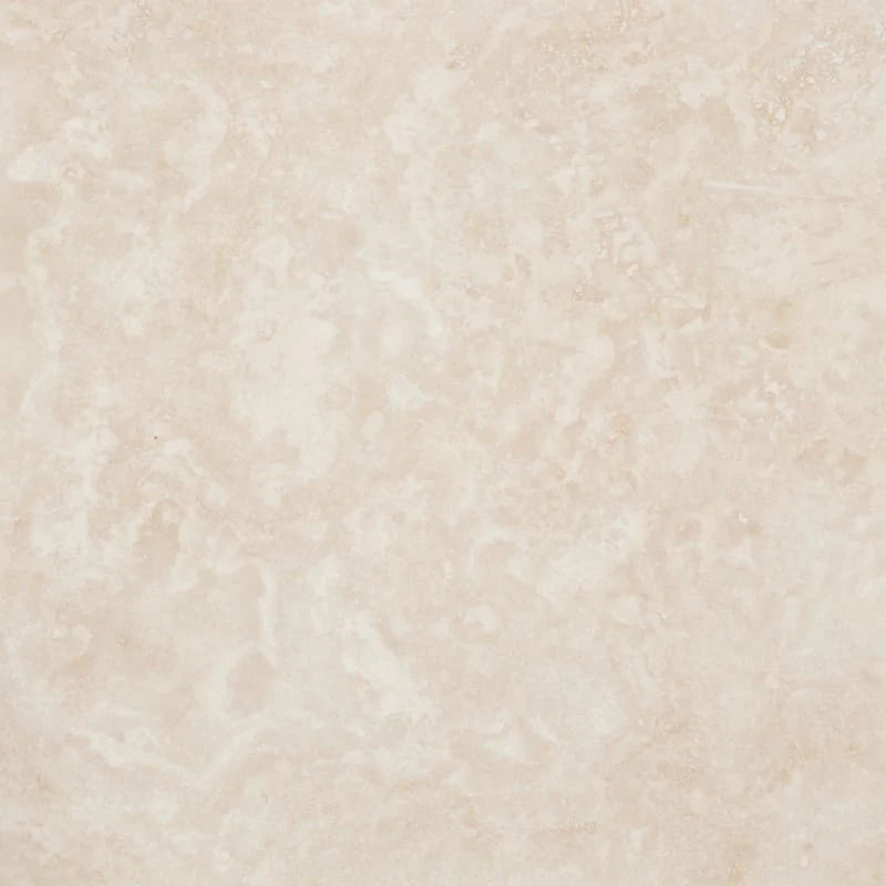 Ivory Travertine 18x18 Filled and Honed Tile.