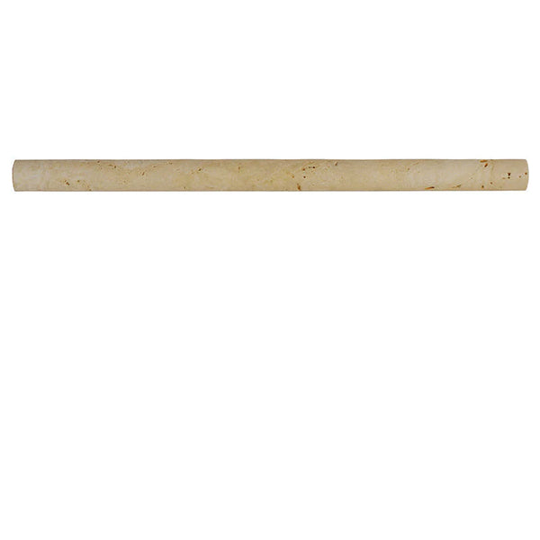 Ivory Travertine 1x12 Bullnose Liner.